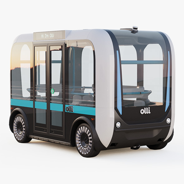 3DOcean Driverless Bus Local Motors Olli 21052063 3DOcean Driverless Bus Local Motors Olli 21052063
