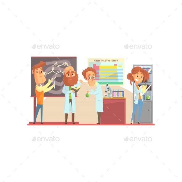 Group of Scientists - Miscellaneous Vectors
