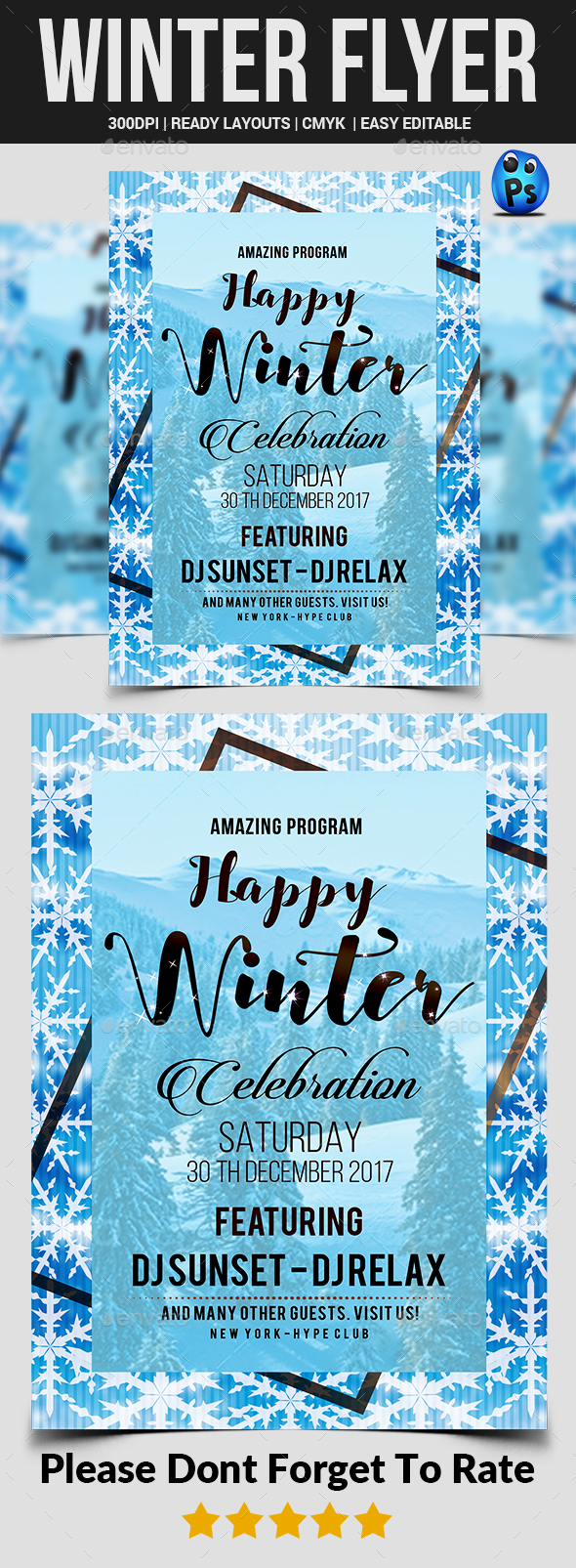 Winter Flyer - Clubs & Parties Events