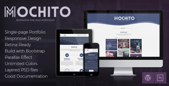 Extraordinary Mochito - Responsive Onepage Portfolio Template