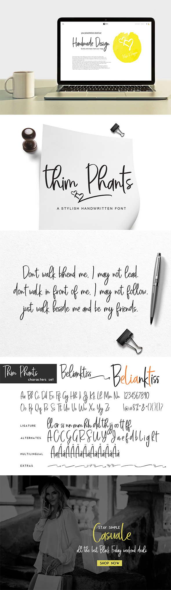 Thim Phants Script - Hand-writing Script