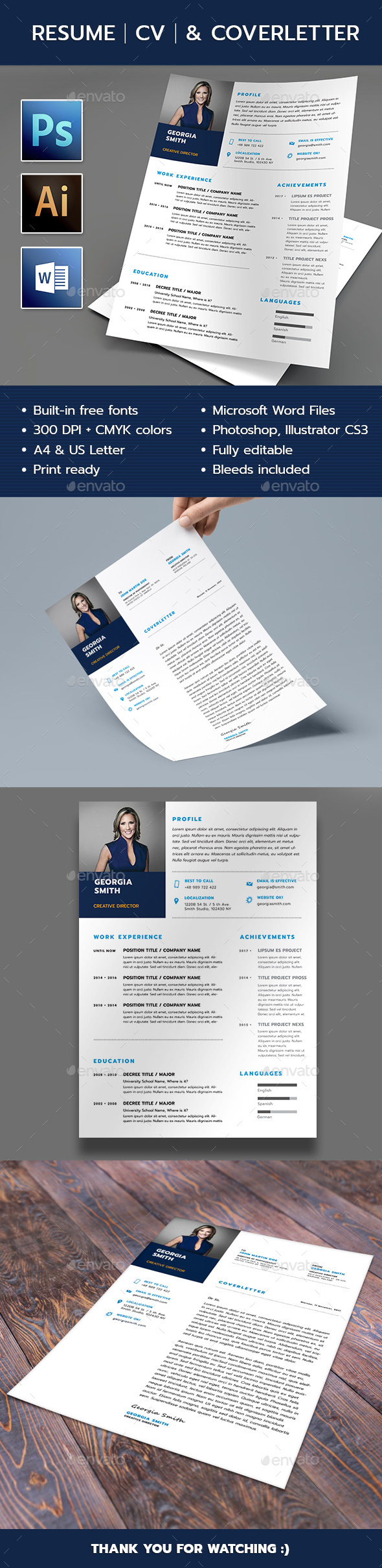 Resume & Cover Letter Template - Resumes Stationery