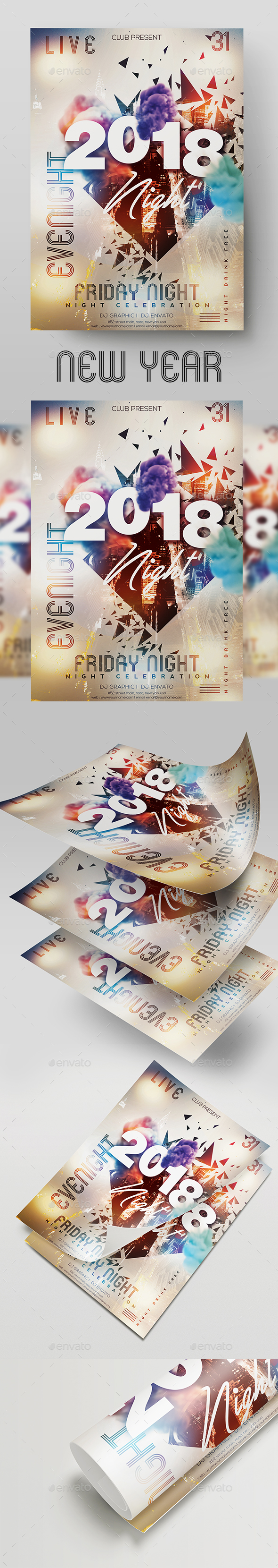 GraphicRiver New Year Party Flyer 21053324 GraphicRiver New Year Party Flyer 21053324