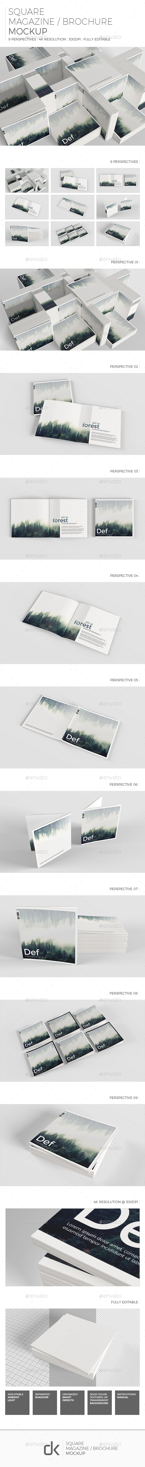 GraphicRiver Realistic Magazine Brochure Mockup 21053513 GraphicRiver Realistic Magazine Brochure Mockup 21053513