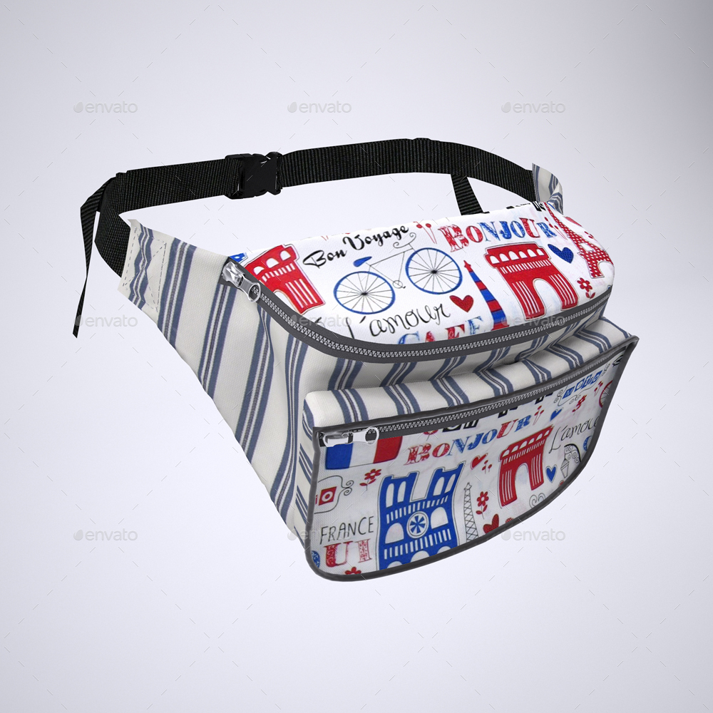 Download Fanny Pack or Bum Bag Mock-Up by Sanchi477 | GraphicRiver