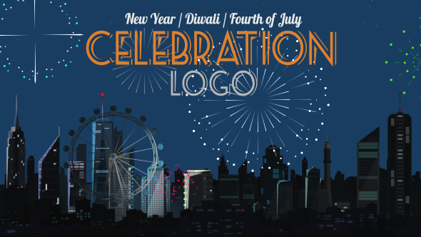 Celebration Logo - Happy New Year / Diwali / Fourth of July
