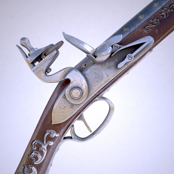Flintlock musket - 3Docean 21054212