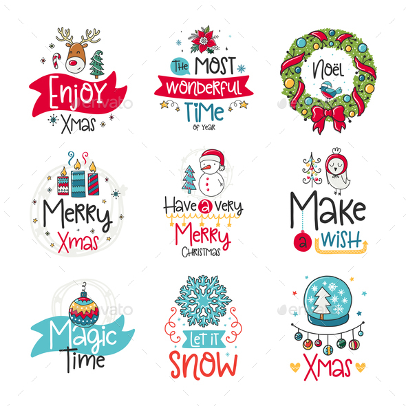 Winter Doodles - Christmas Seasons/Holidays