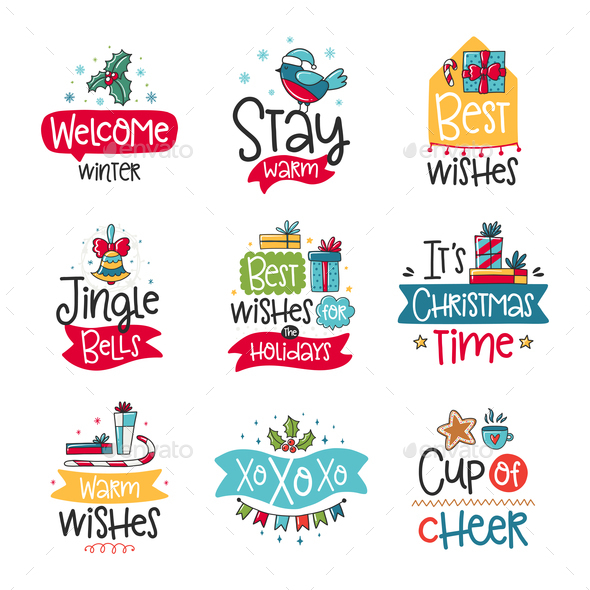 Winter Doodles - Decorative Symbols Decorative
