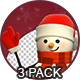 3D Snowman Animated - 3 Pack - VideoHive Item for Sale
