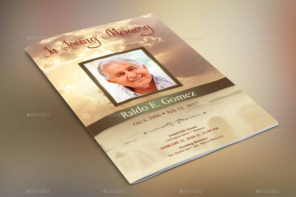Forever Funeral Program Template By Godserv2 7C Graphicriver