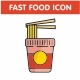 Fast Food Icon Set