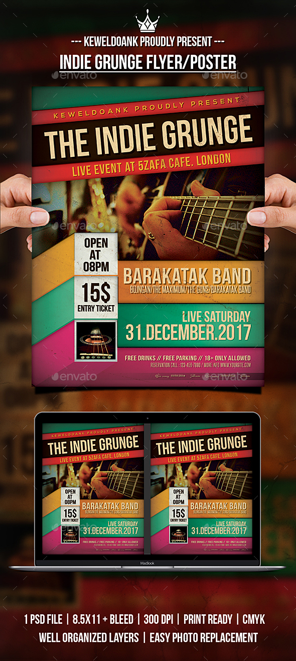 GraphicRiver Indie Grunge Flyer Poster 21055063 GraphicRiver Indie Grunge Flyer Poster 21055063
