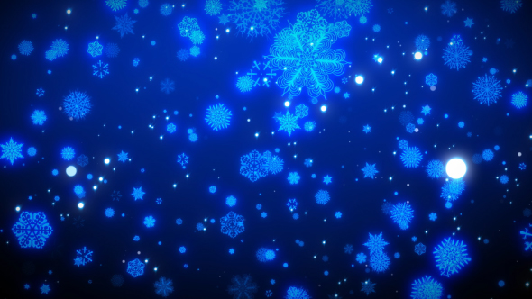 SnowFlakes Loop Background, Motion Graphics | VideoHive