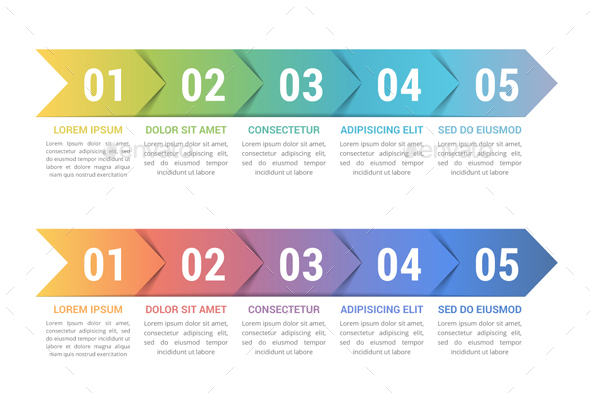 Five Steps Infographics - Infographics