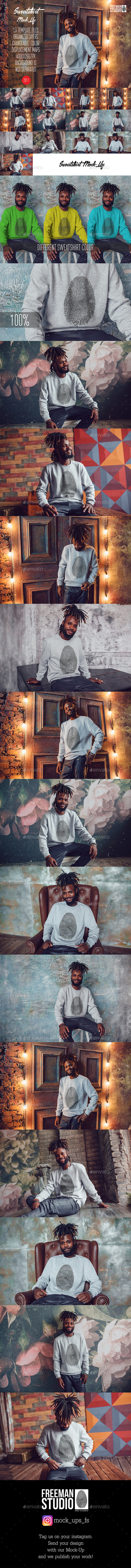 GraphicRiver Men's Sweatshirt Mock-Up Vol.3 2017 21055259 GraphicRiver Men's Sweatshirt Mock-Up Vol.3 2017 21055259