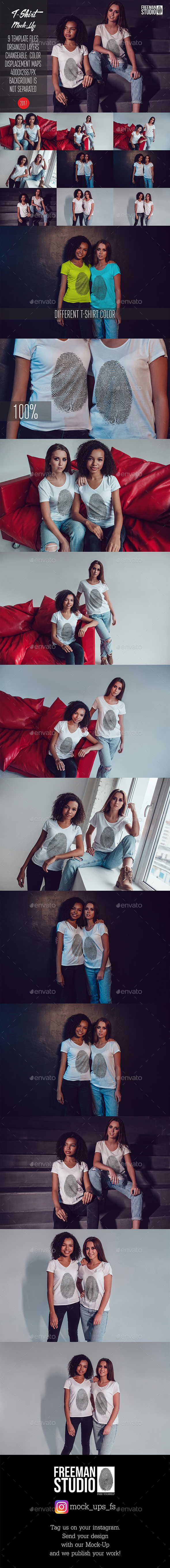 GraphicRiver T-Shirt Mock-Up Vol.25 2017 21055354 GraphicRiver T-Shirt Mock-Up Vol.25 2017 21055354