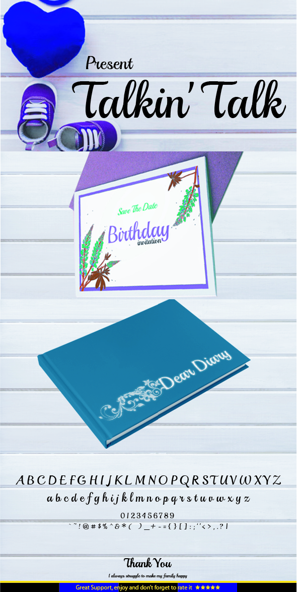 Talkin' Talk - Script Fonts