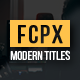 Modern Titles Pack for FCPX