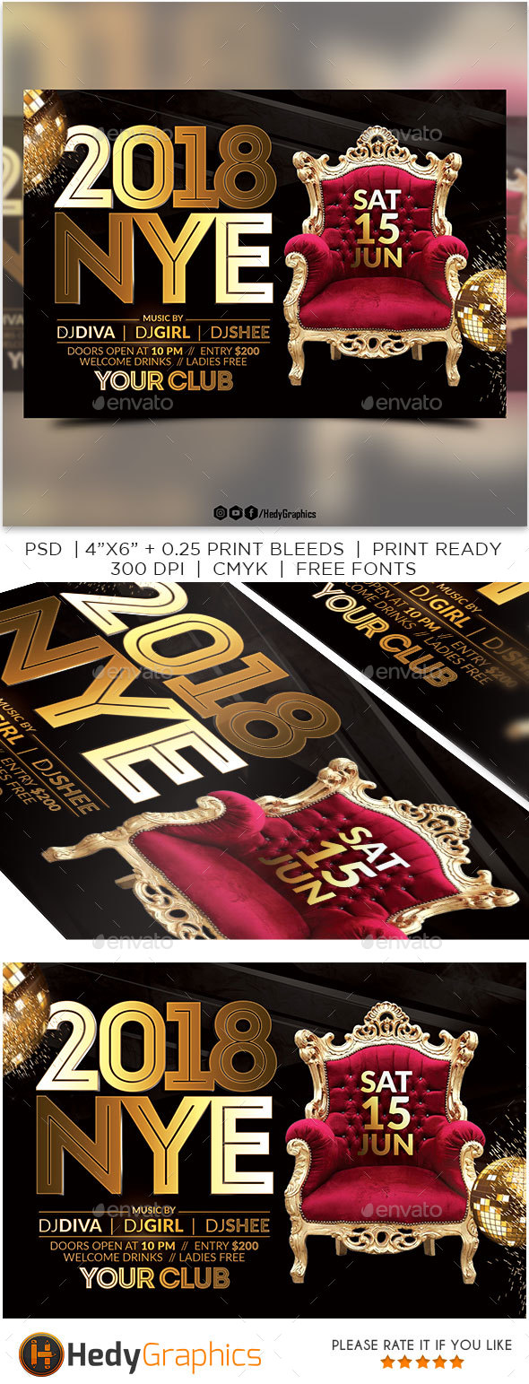GraphicRiver 2018 NYE Flyer 21057269 GraphicRiver 2018 NYE Flyer 21057269