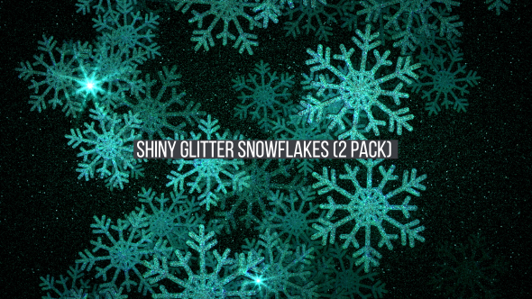 Glitter Snowflakes Loop Background V3