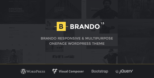 Brando Responsive and Multipurpose OnePage WordPress Theme - Creative WordPress