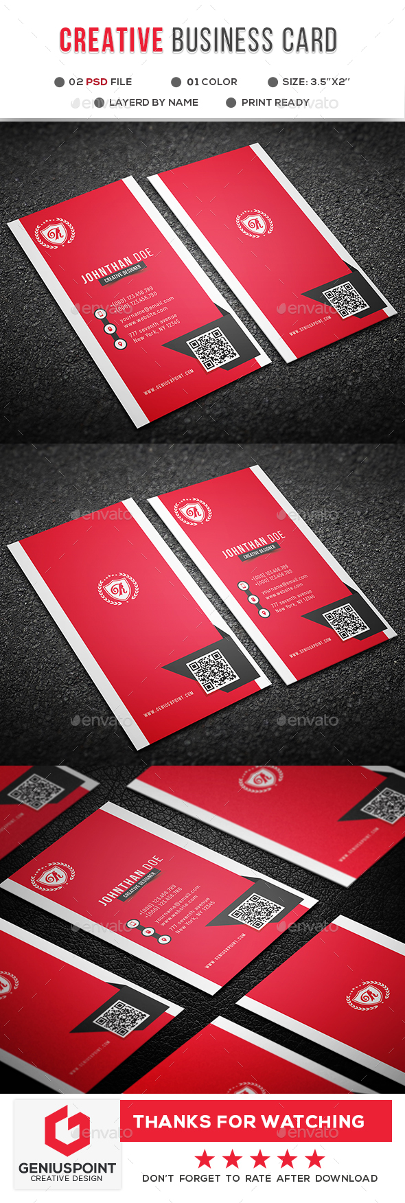 GraphicRiver Creative Business Card 21058240 GraphicRiver Creative Business Card 21058240
