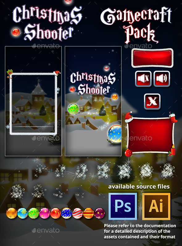 Christmas Shooter Game Assets - Game Assets