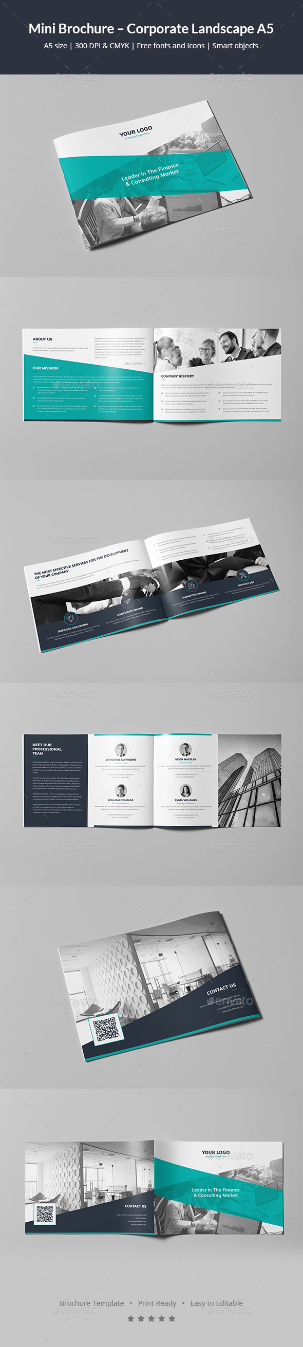 GraphicRiver Mini Brochure Corporate Landscape A5 21058758 GraphicRiver Mini Brochure Corporate Landscape A5 21058758