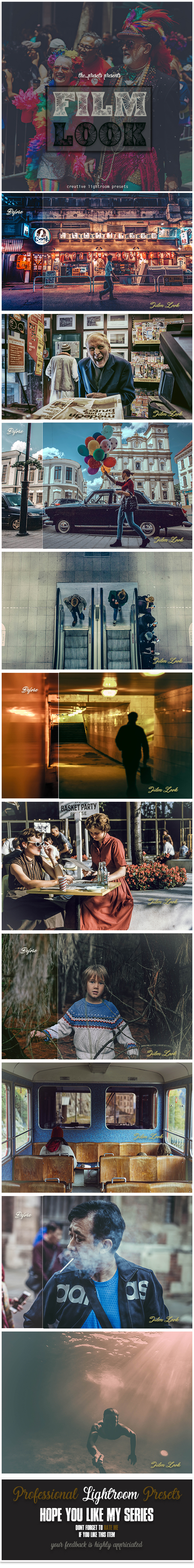 13 Film Look Lightroom Presets - Lightroom Presets Add-ons