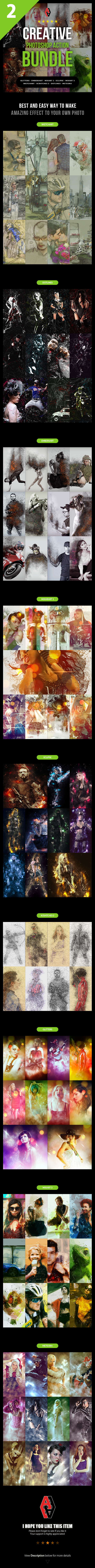 Creative Photoshop Action Bundle 2 - Photo Effects Actions