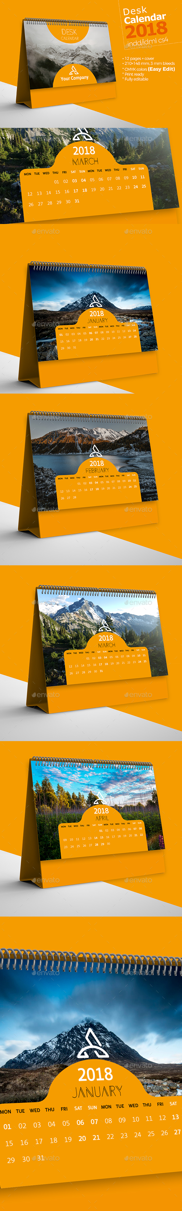Desk Calendar 2018 - Calendars Stationery