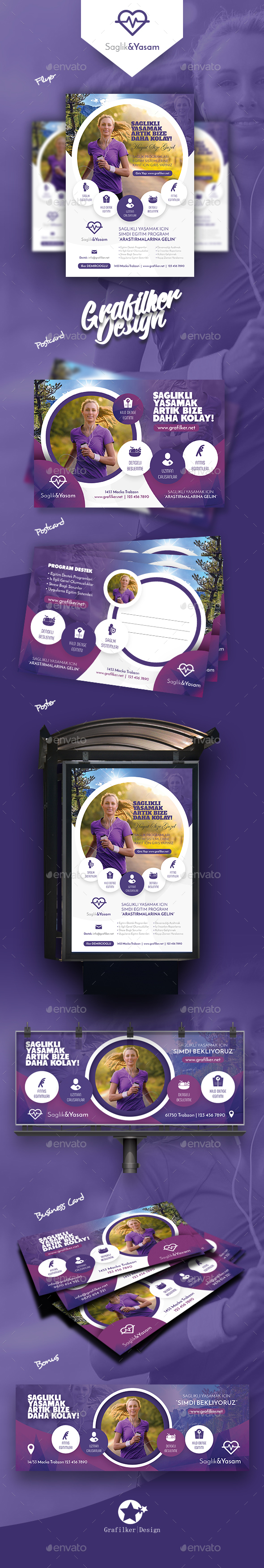Healthy Life Bundle Templates - Corporate Flyers