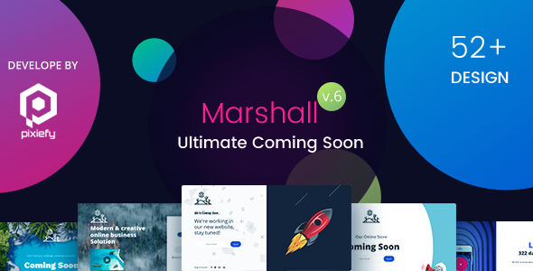 Marshall - The Ultimate Coming Soon Template - Under Construction Specialty Pages