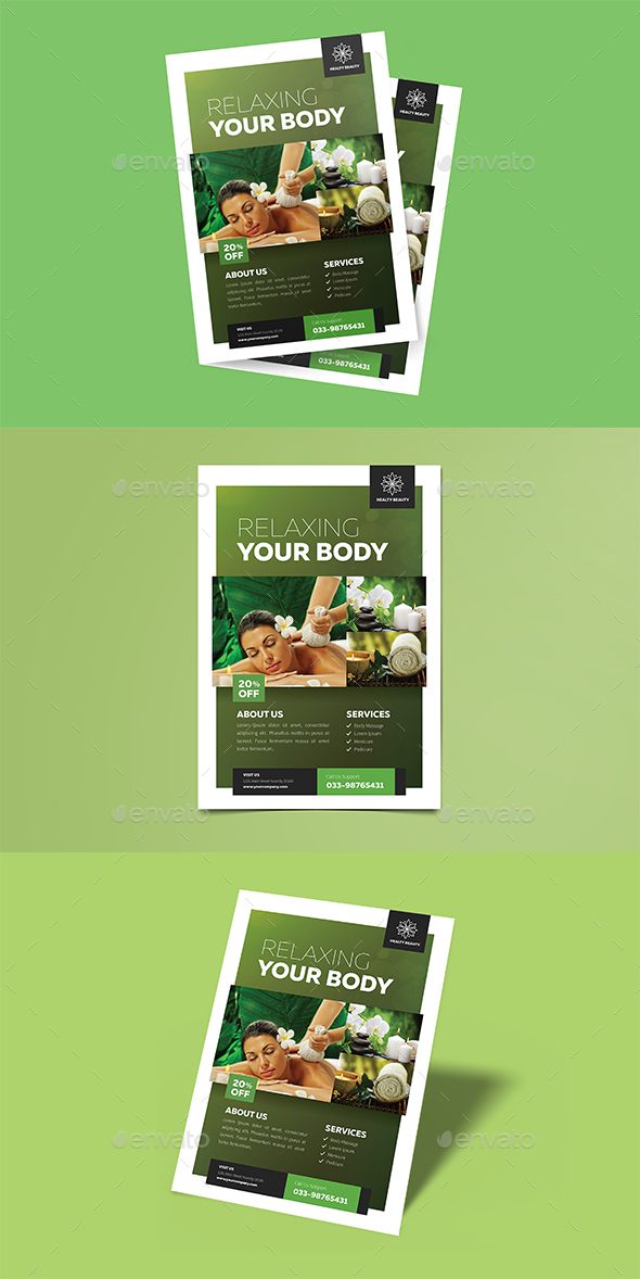 GraphicRiver Modern Spa Flyer 21061290 GraphicRiver Modern Spa Flyer 21061290