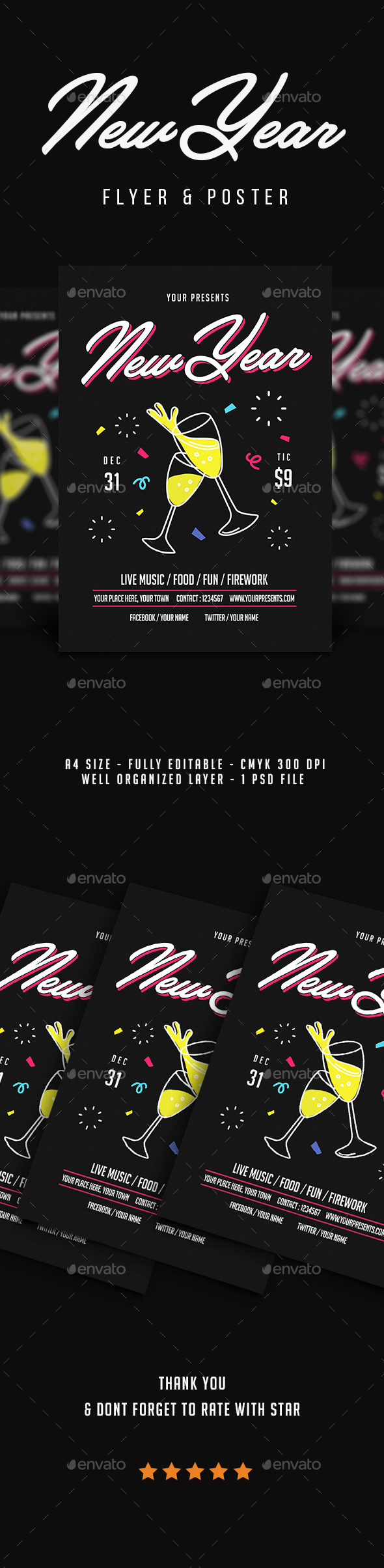 GraphicRiver New Year Flyer Vol.5 21061474 GraphicRiver New Year Flyer Vol.5 21061474