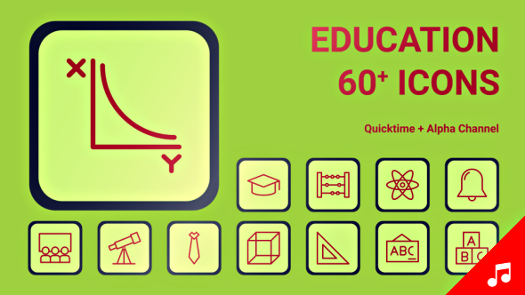 Education Icons - Motion Graphics