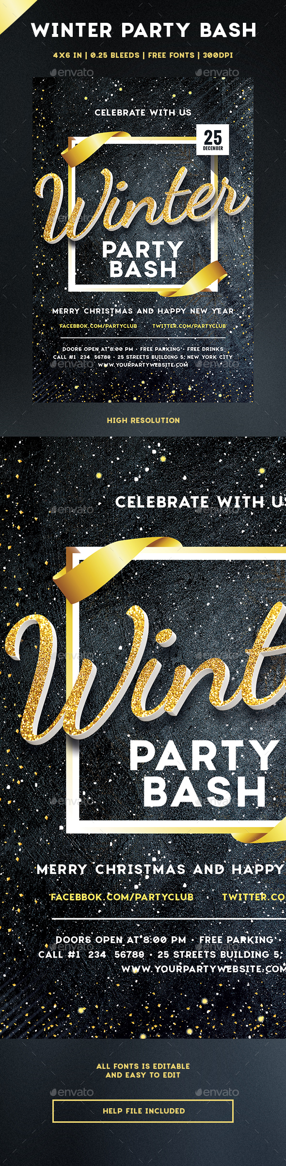 GraphicRiver Winter Party Bash 21061974 GraphicRiver Winter Party Bash 21061974
