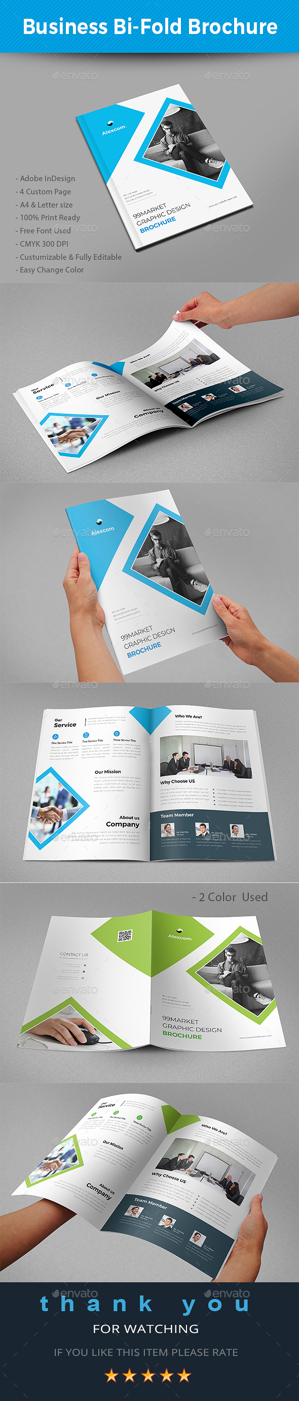 GraphicRiver Business Bi-Fold Brochure 21062438