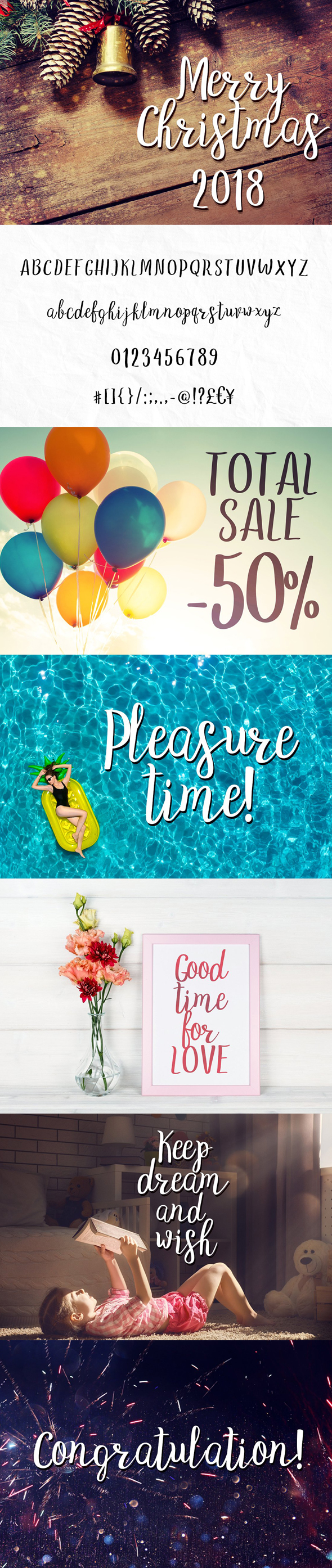 LoveStory - Gentle Script Font - Hand-writing Script