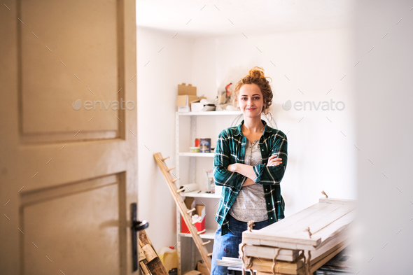 Small business of a young woman. - Stock Photo - Images