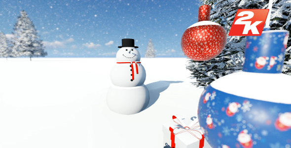 Snowman and Christmas Ball