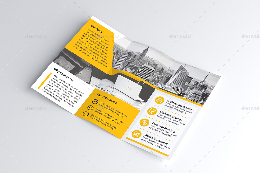 brochure trifold template