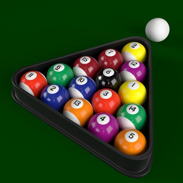 Pool Billiard Balls - 3DOcean Item for Sale