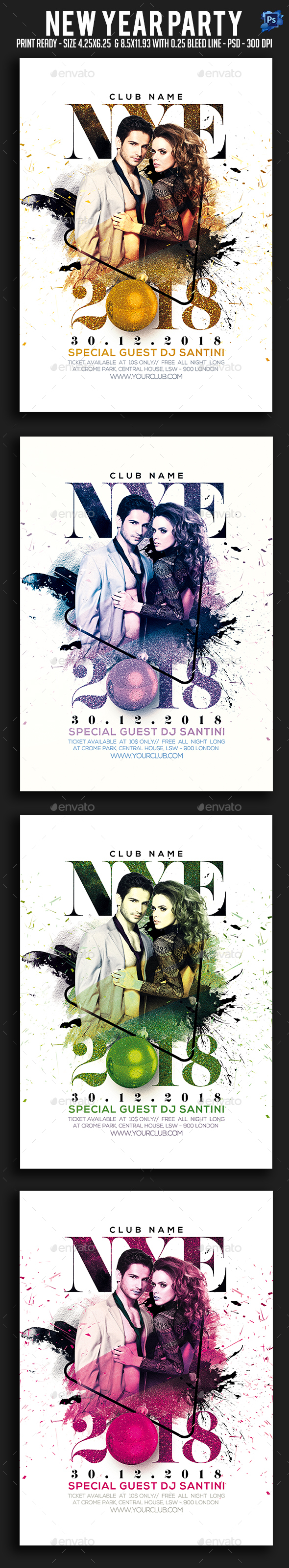 GraphicRiver New Year Party Flyer 21066799 GraphicRiver New Year Party Flyer 21066799
