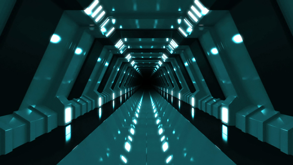 Sci-fi Futuristic Tunnel, Motion Graphics | VideoHive