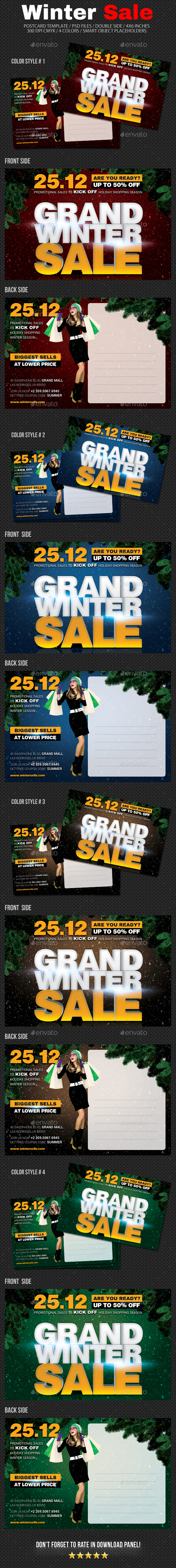 Sale Postcard - Cards & Invites Print Templates