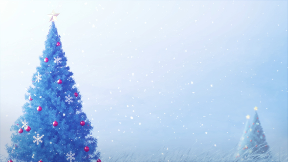 Christmas Tree Blue 4K by Tananchai | VideoHive