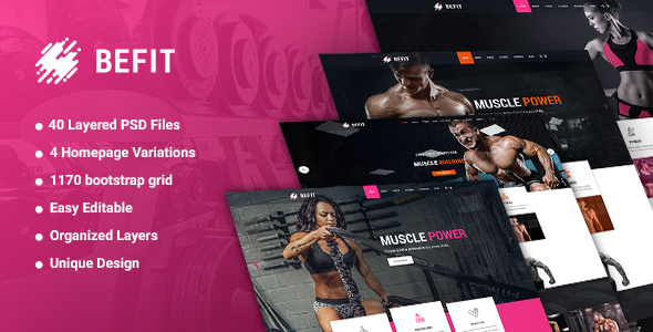 BeFit - GymFitness - ThemeForest 21067047