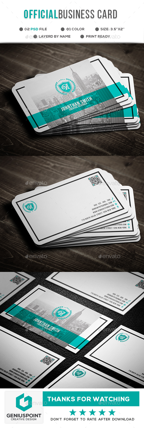 GraphicRiver Official Business Card 21067288 GraphicRiver Official Business Card 21067288